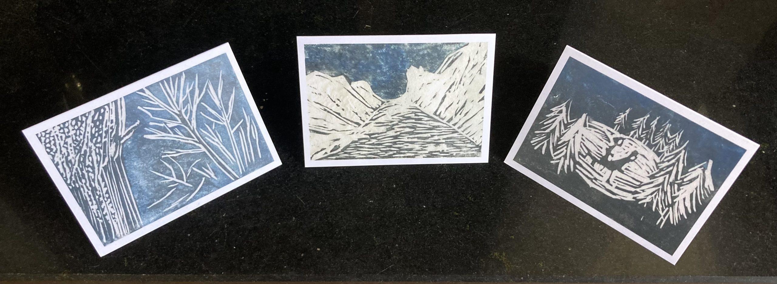 Set of 8 greetings cards